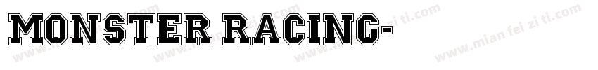 Monster Racing字体转换